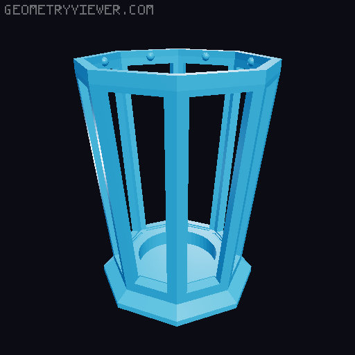 Simple Lantern 3D model thumbnail