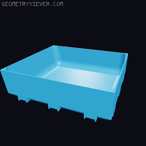 Modular Drawer Organizer Remix 3D model thumbnail