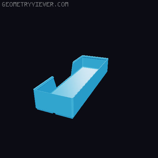 Gridfinity wall cutout collection 3D model thumbnail