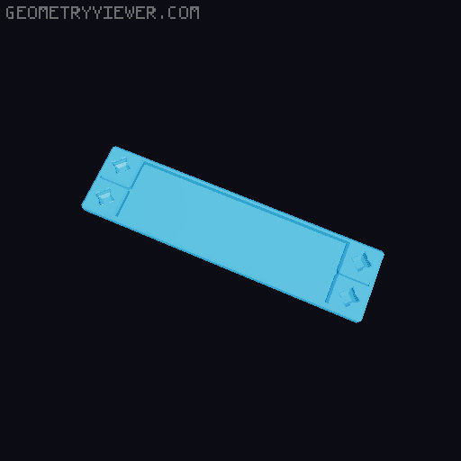 PrintABlok.....longer, wider, diagonaler 3D model thumbnail