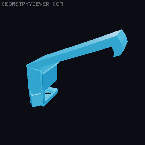 Split Keyboard desk clamp tray 3D model thumbnail