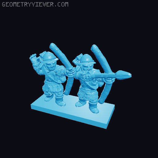 Pinnath Gelin Archers 10mm Scale 3D model thumbnail