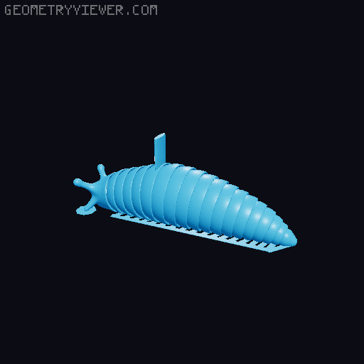 Friendly Articulated Snail (ezbrim) 3D model thumbnail