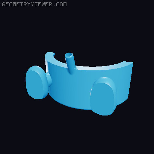 Peeing Scrub Daddy holder and Mommy 3D model thumbnail