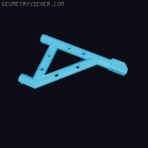 Bolt-locked Multiboard rewind filament spool brackets 3D model thumbnail