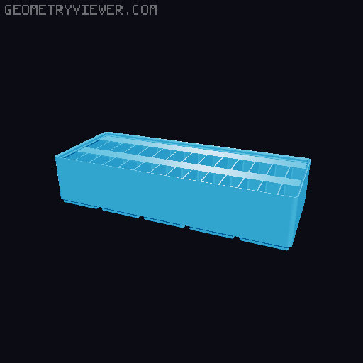 Gridfinity Ultra Light Bins - Divider Label Edition 3D model thumbnail