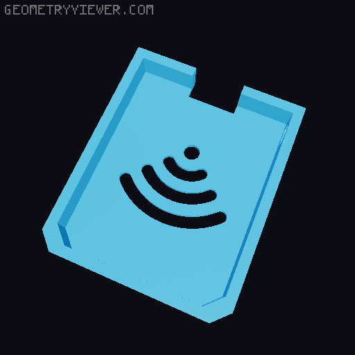 ESP32 D1 Mini Case 3D model thumbnail