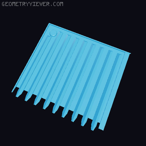 Schuhablage beliebig vergrößerbar 3D model thumbnail
