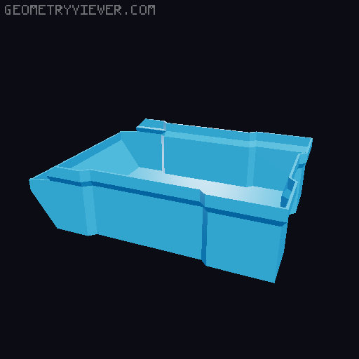 Stackable boxes 3D model thumbnail