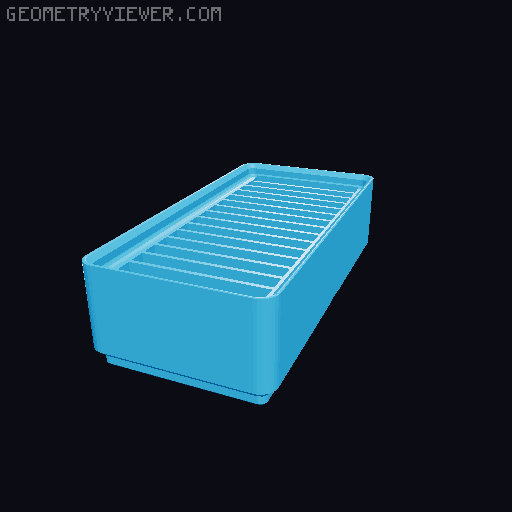 Gridfinity Material Swatches bins V1 (parametric V2 available!) 3D model thumbnail