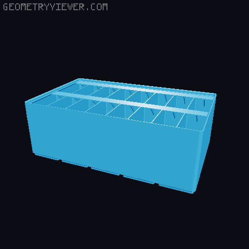 Gridfinity Ultra Light Bins - Divider Label Edition 3D model thumbnail