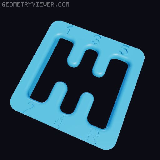 Stick Shift Fidget Toy 3D model thumbnail