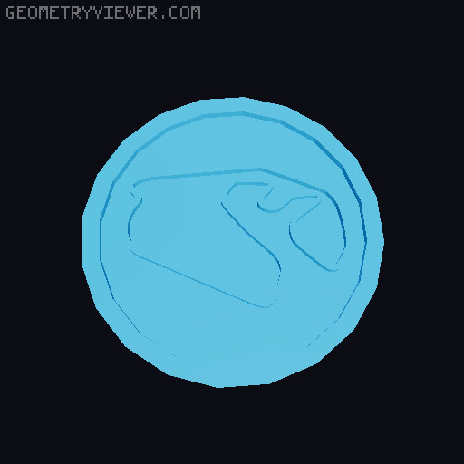 Race Track Coasters 3D model thumbnail