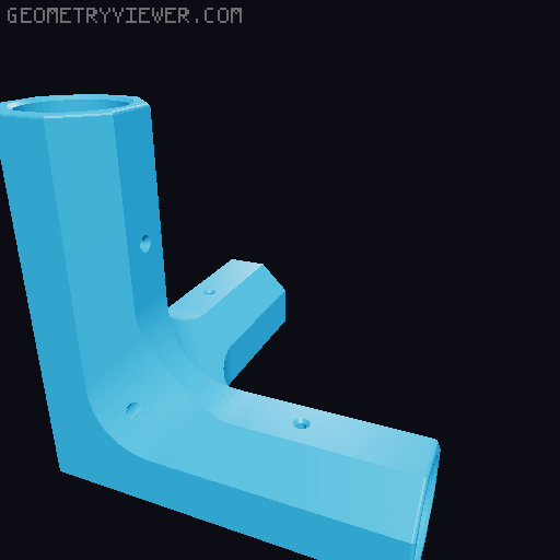 Round Bars Pipes and Rods Connections 3D model thumbnail