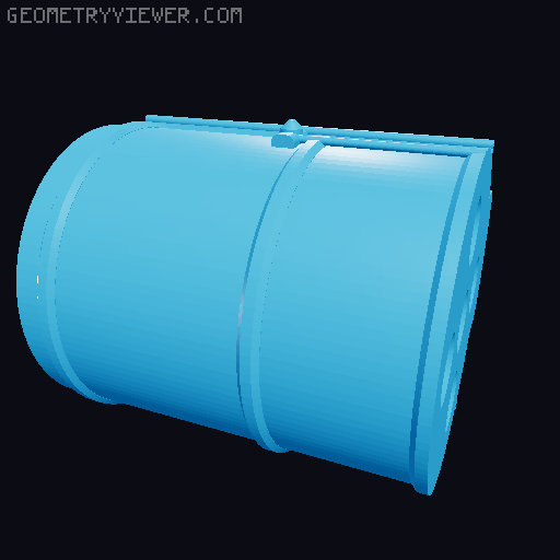 Steam Locomotive 3D model thumbnail
