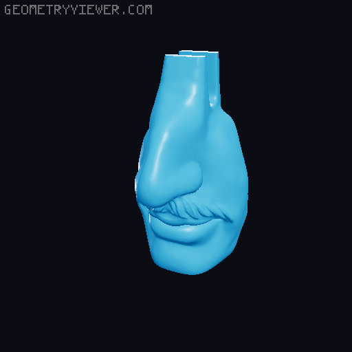 Glasses Holder Bust Collection - Famous Edition 3D model thumbnail