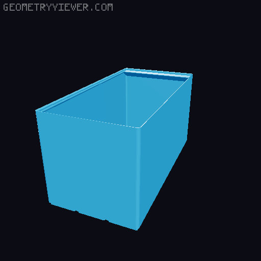 Gridfinity cups height 18 (130mm) collection 3D model thumbnail