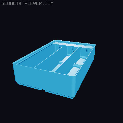 Gridfinity Ultra Light Bins - Divider Label Edition 3D model thumbnail