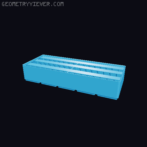 Gridfinity Ultra Light Bins - Divider Label Edition 3D model thumbnail