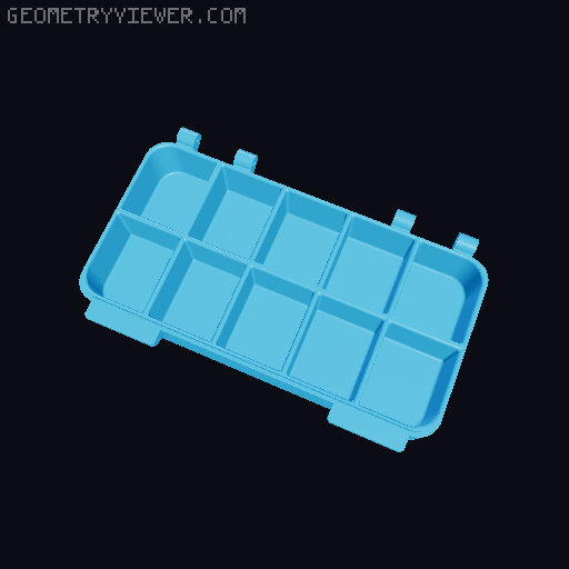 Organiser case 3D model thumbnail
