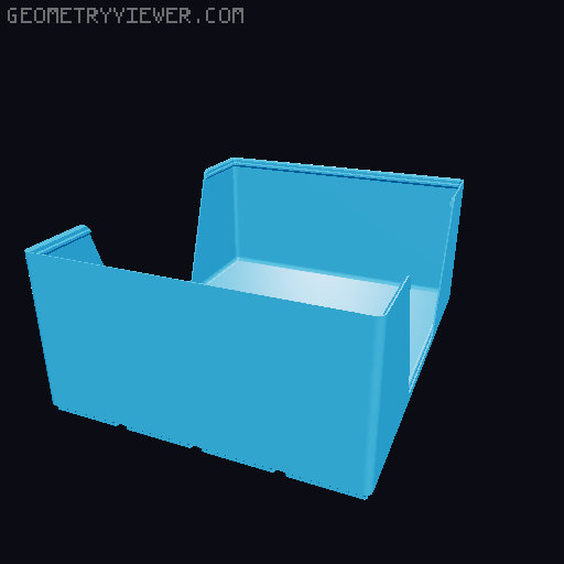 Gridfinity wall cutout collection 3D model thumbnail