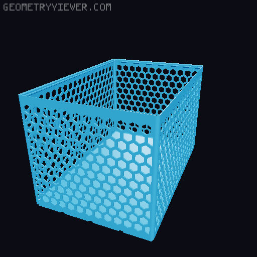Gridfinity Hex Bins all sizes 3D model thumbnail