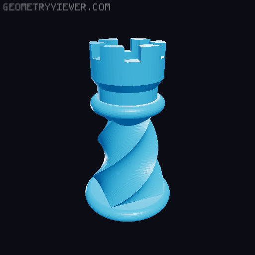 Spiral Chess 3D model thumbnail