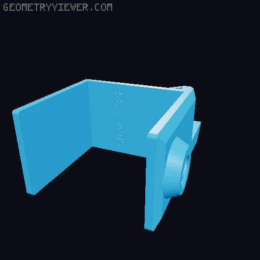 Bracket V3.1_long for removable Desk Bin Trash Can V3 3D model thumbnail