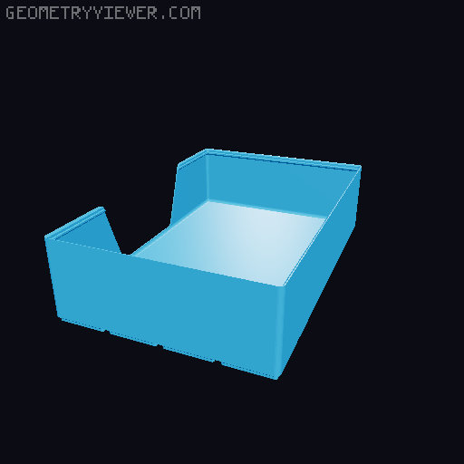 Gridfinity wall cutout collection 3D model thumbnail