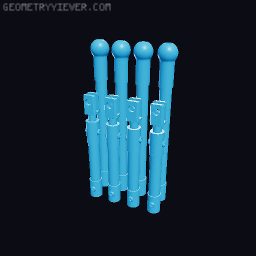 DIY Life-Size Terminator Arm Lamp 3D model thumbnail