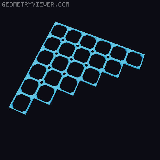 openGrid Triangular Tiles (2x2 - 12x12) 3D model thumbnail