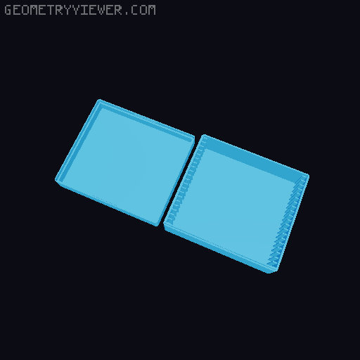 Customizable Filament Swatch box (Filament tests, filament swatches) 3D model thumbnail