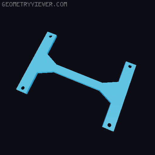 (No More) Auto-Rewind Spool Holder for RepRack [80MM Remix] 3D model thumbnail