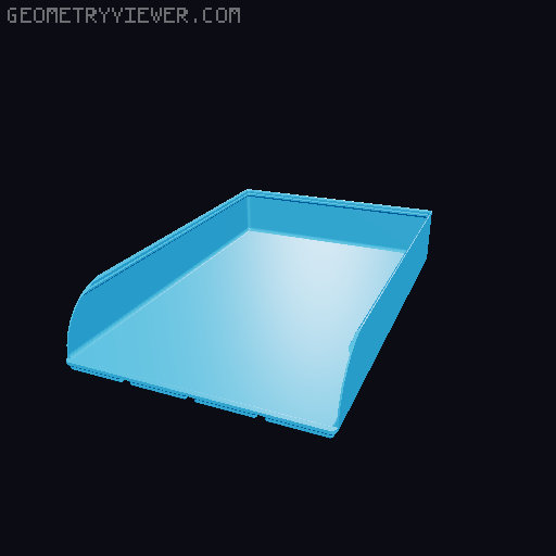 Gridfinity rouded bins collection all sizes 3D model thumbnail