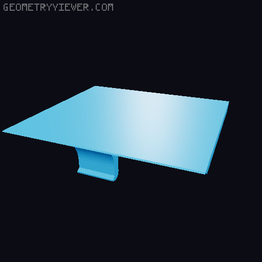 Modular Pedalboard Remix for Various Attachments 3D model thumbnail