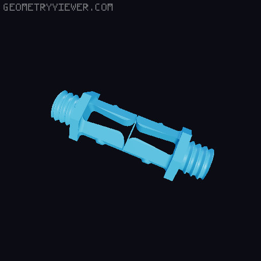 TrackTwist Holders - Split Print 3D model thumbnail