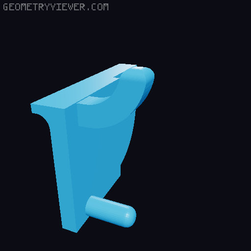Ultimate Drawer System XL Pegboard Adapter 3D model thumbnail