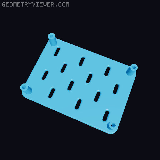 Skadis Pegboard, all sizes 80 to 360mm 3D model thumbnail