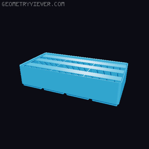 Gridfinity Ultra Light Bins - Divider Label Edition 3D model thumbnail