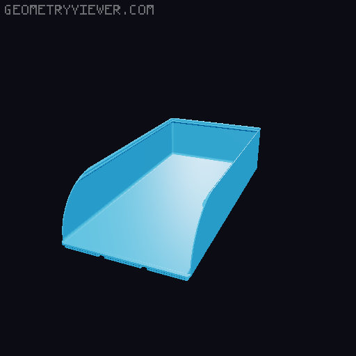 Gridfinity rouded bins collection all sizes 3D model thumbnail