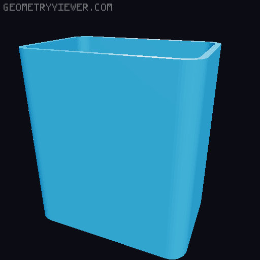 Bin for Ikea skadis - 564 models - hooks need support 3D model thumbnail