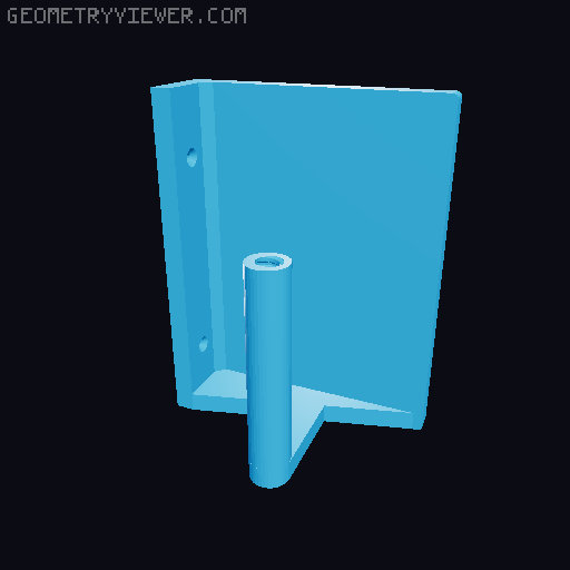 Toilet Paper Holder With Large Shelf 3D model thumbnail