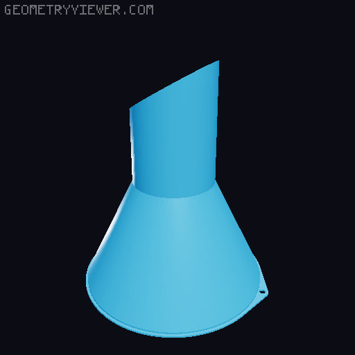 Funnels. Various sizes 25mm to 200mm 3D model thumbnail