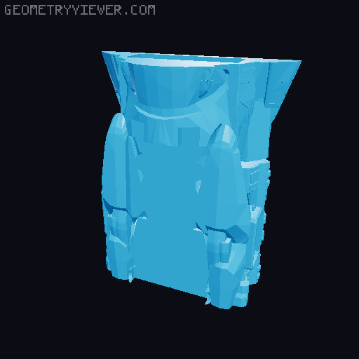 Sci-fi Battleship/Carrier  3D model thumbnail