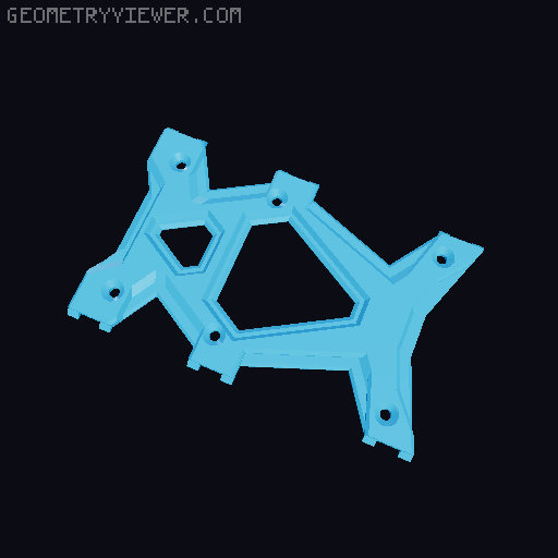 Hanging Spool Holder to Reverse Bowden Setup | Magnetic PTFE Connector 3D model thumbnail