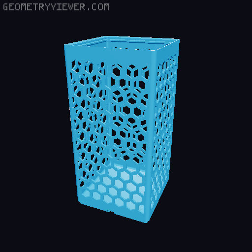 Gridfinity Hex Bins all sizes 3D model thumbnail