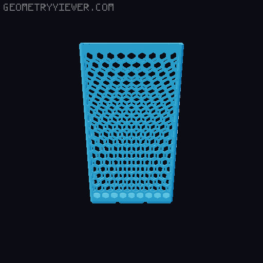 Gridfinity Hex Bins all sizes 3D model thumbnail