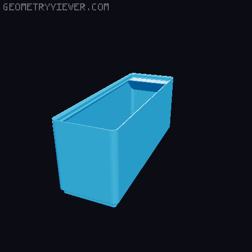 Gridfinity Bin Generator 3D model thumbnail