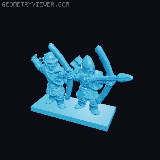 Pinnath Gelin Archers 10mm Scale 3D model thumbnail