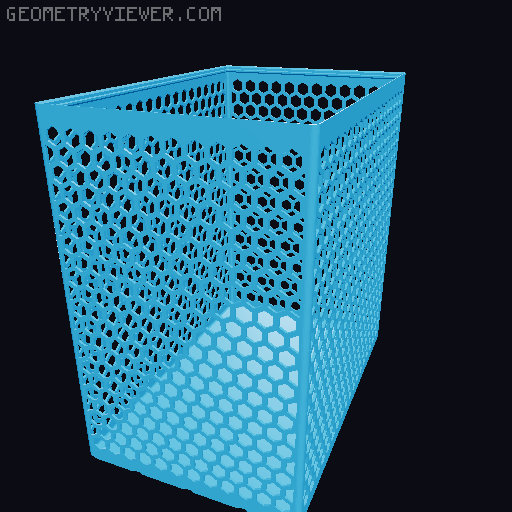 Gridfinity Hex Bins all sizes 3D model thumbnail